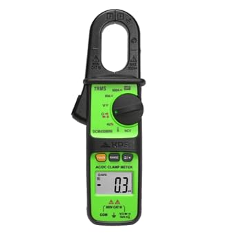 KPS DCM450MINI TRMS Clamp Meter 600A AC with NCV, 6000-Count Display & Backlight | Great for Maintenance Techs and Field Electricians