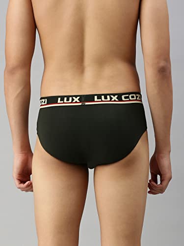 Image of Lux Cozi Bigshot Men's Pack of 2 Brown & Dark Grey Cotton Brief (Size : 85cm)