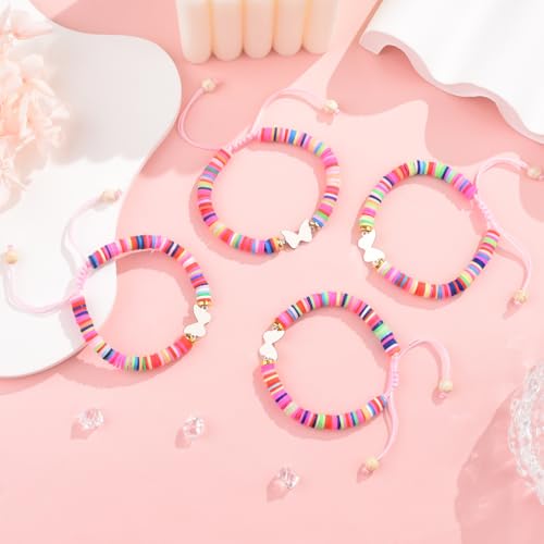 Image of 2 /3 /4 Pcs Best Friend Bracelet Heart /Butterfly /Infinity /Unicorn Matching Handmade Friendship Sister BFF Best Friends Bracelet Birthday Gifts for Her