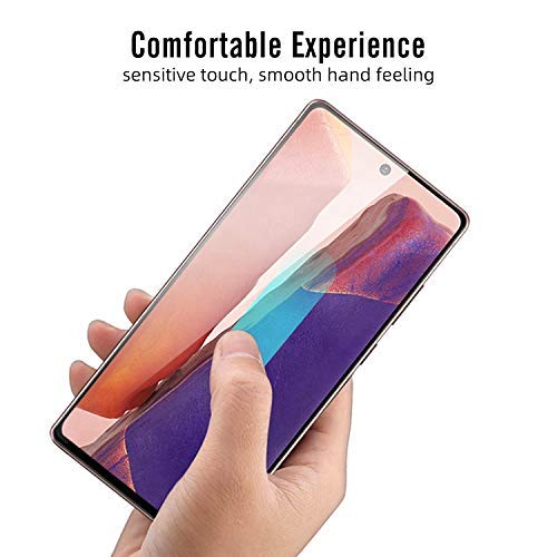 Image of OCTRIX Screen Protector for Samsung Note 20 Tempered Glass Full Glue Edge to Edge scratchproof Guard Screen Guard for Samsung Note 20 Installation kit- By Blackwik