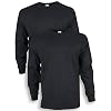 Gildan Men’s Ultra Cotton Long Sleeve T-Shirt, Style G2400, Multipack
