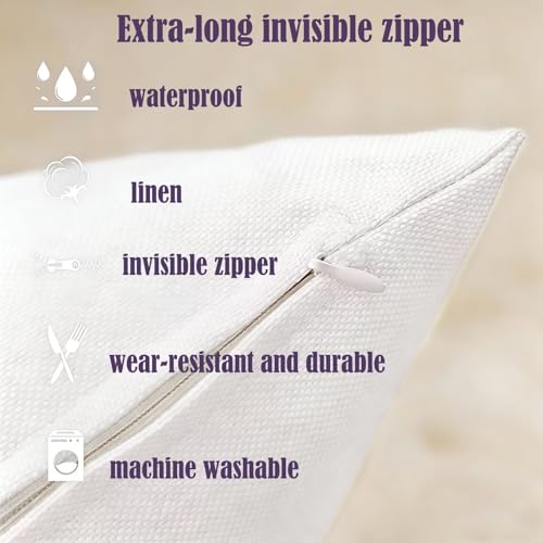 Taie d'Oreiller Décorative Grand Format 50x70cm Imperméable pour Jardin