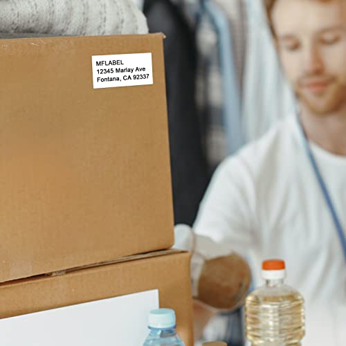 Mflabel 2X4 Labels, 10-Up Shipping Address Labels, 500 Labels,50 Sheets Labels For Printer, Internet Mailing Shipping Labels, Label Stickers, 2" X 4" Fba Labels For Laser/Inkjet Printer #TOP6