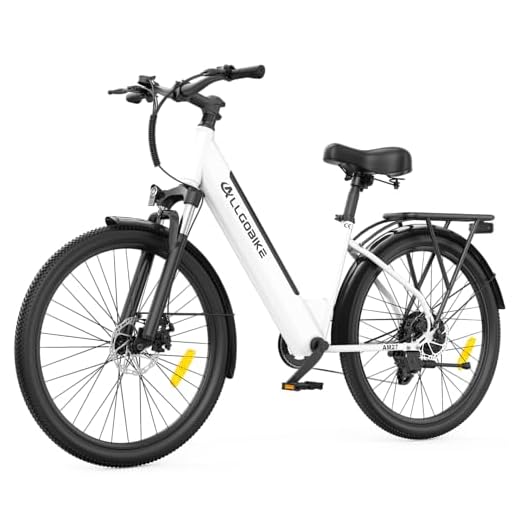CHEEVALRY AM27 Elektrofahrrad 27,5 Zoll E-Bike für Damen und Herren 250W Motor 36V 15Ah Akku 25 km/h 7-Gang-Schaltung 3 Unterstützungsstufen Scheibenbremsen LED-Beleuchtung (DE-AM27-Weiß)