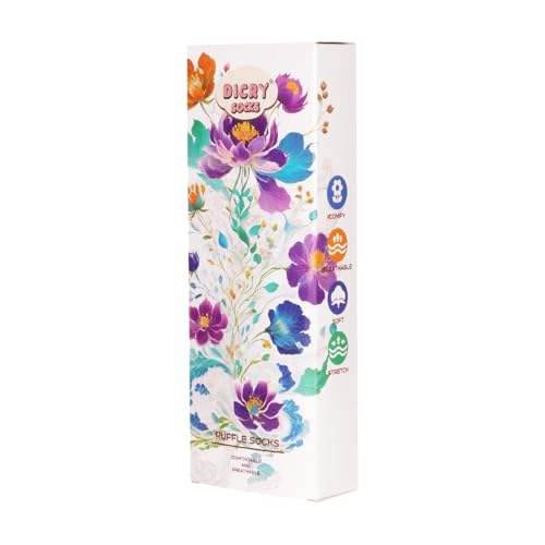 Dicry Women's Ruffle Socks Cotton Frilly Ankle Lace with Box4