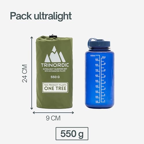 Miniatura 3 de TRINORDIC Colchoneta de camping ultraligera inflable para dormir, plegable, ligera, inflable, cama individual, portátil, para mochileros al aire libre, senderismo, viajes