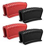 Photo Gallery bonsicoky confezione da 4 supporti in silicone per pentole calde, antiscivolo, resistenti al calore, per piastre smaltate, padelle, forno, pentole – rosso + nero Photo Gallery bonsicoky confezione da 4 supporti in silicone per pentole calde, antiscivolo, resistenti al calore, per piastre smaltate, padelle, forno, pentole – rosso + nero