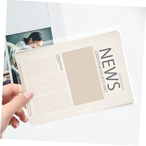 ULTECHNOVO 20Pcs A5 Capa De Livro De Contas Livro De Exercícios Transparente A5 Pp