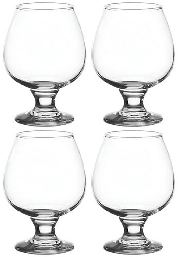 Juego de 4 tamaño grande 390 ml Tallo copas de Brandy