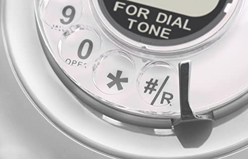 The Original 60S Cable From Opis, Germany: 1960S-1970S Phone/Rotary Phone/Retro Phone/Old School Phone/Rotary Dial Phone/Telefonos Retro/Vintage Corded Telephone (White) #TOP4