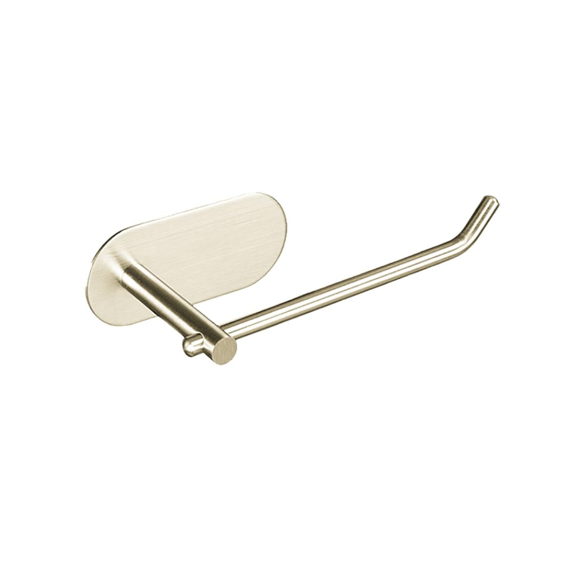 Toilet Roll Holder Wall Mounted 304 Stainless Steel Bathroom Paper Towel Holder Without Punching Toilet Roll(Golden)