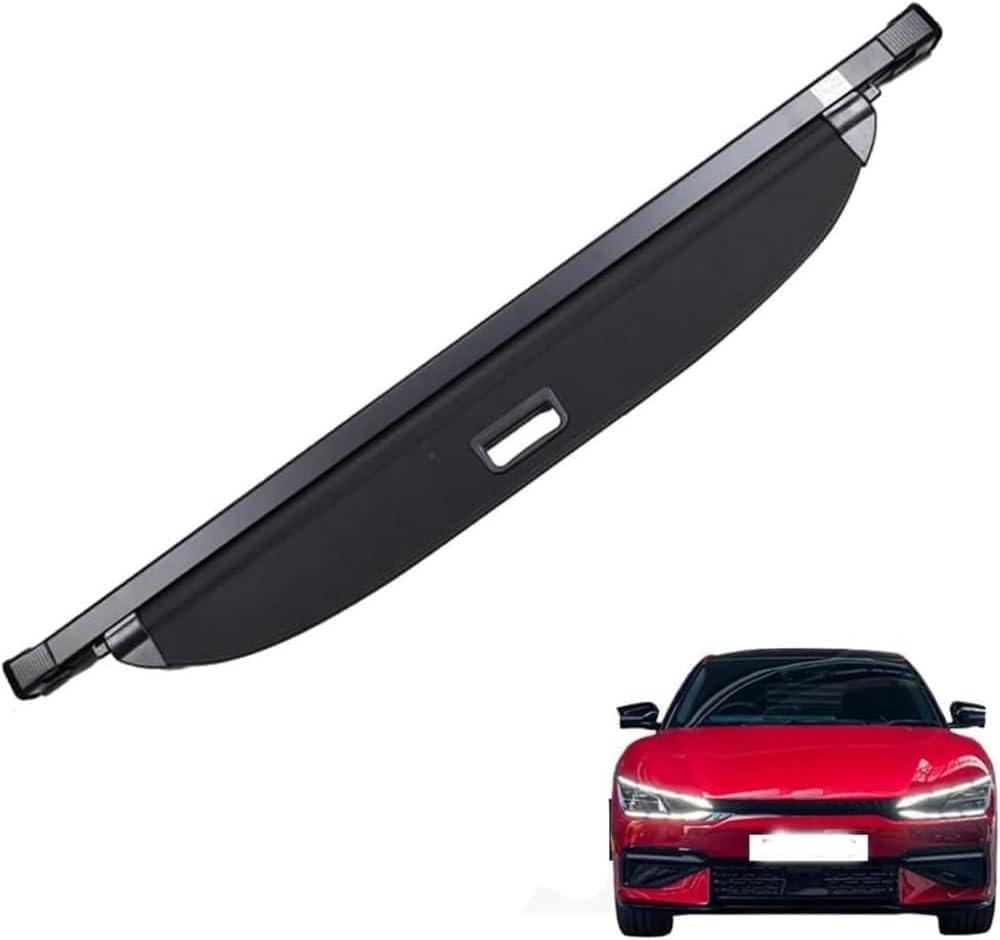 PANXUC Rear Boot Cargo Cover Curtain For Kia EV6 2022, Trunk Retractable Cargo Cover Shield Shade Curtain Partition Board Privacy Blinds