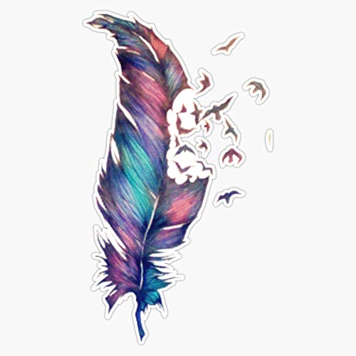 Feather Vinyl Waterproof Sticker Decal Car Laptop Wall Window Bumper Sticker 5