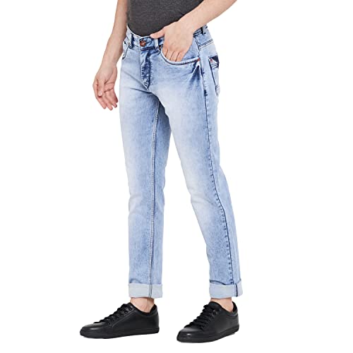 Image of Duke Men's Slim Jeans (SDD5082 L.Blue 30