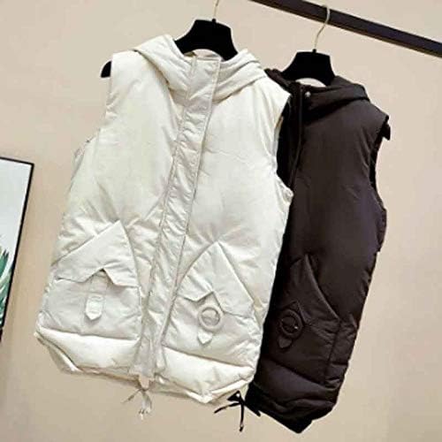 JJZXD 女性の冬のベスト新しいショートベストコットンパッド入り