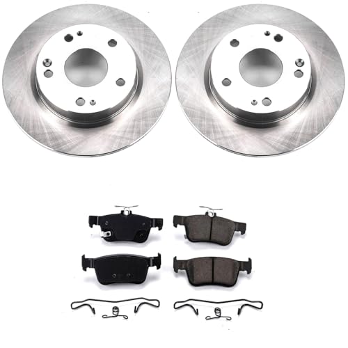 2016-2021 Honda Civic Power Stop KOE7725 Rear Autospecialty Replacement Brake Kit with Brake Rotors and Ceramic Brake Pads - Image 3
