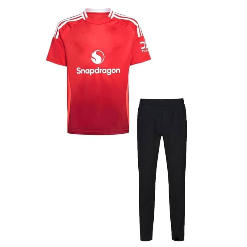 Football Team Jersey Man Utd Red Jersey with Track 2024 (Kids,Men,Boys)(12-13Years)