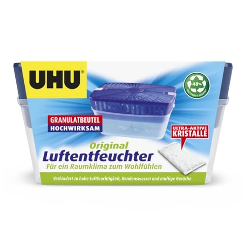 UHU Luftentfeuchter Original + Nachfüll-Beutel 1000g