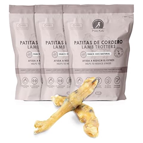 MAIKAI Lammknochen - 3x2 Stück - Kauknochen - 100% getrocknet lamm Cover