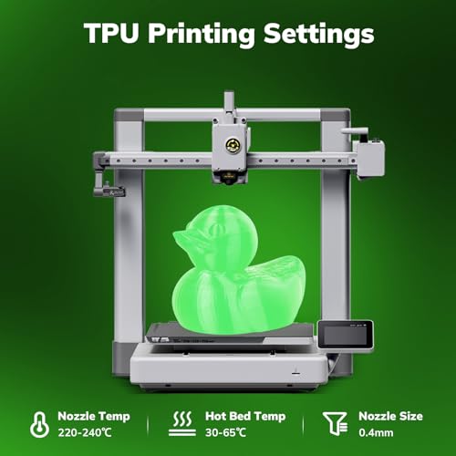 Image of AMOLEN 95A TPU 3D Printer Filament, 1.75mm Glow in The Dark Green, Soft TPU Flexible 3D Printing Filament, High Hardness & Resilience, Best with UV Lamps, 1kg Spool(2.2lbs), Fit Most 3D Printers