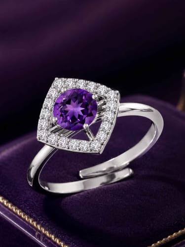 Image of Clara 925 Sterling Silver Minimal Daily Wear Adjustable Ring for Women | Gift for Birthday Anniversary | Rakhi Rakshabandhan Gift for Sister Bhabhi |Platinum Plated | Swiss Zirconia