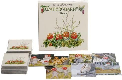 Hjelms Elsa Beskow Tomtebobarnen or Children of The Forest Memory Game (32 Cards - 16 Sets) for 2-6 Players