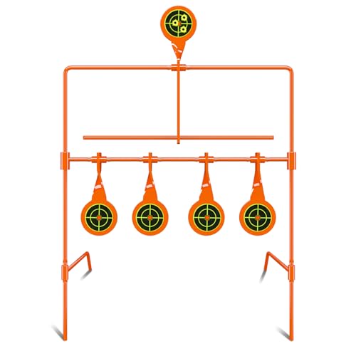 Highwild Air Gun Resetting Target Auto Reset Steel Target, Rated for .22 Caliber - Neon Orange by Highwild - Used condition - US$27.08