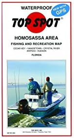 Topspot Fishing Map for Homosassa Area
