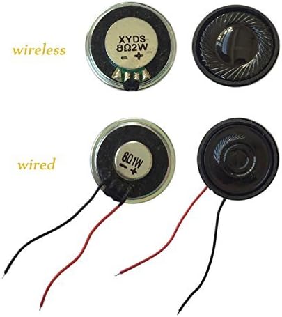 SoundOriginal Micro Speaker Metal Shell Round Internal Magent Speakers 2W 8 Ohm 2Pcs and 1W 8 Ohm 2Pcs 17102501 (4pack)