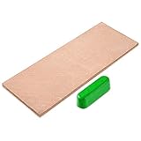 AMZSHARK Leather Strop Kit with 1 oz. Green Polishing Compound for Honing & Sharpening Knives 3 x 8...