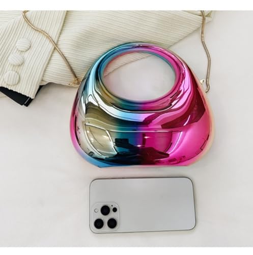Image of Acrylic Handbags for Women Cute Acrylic Clutch Small Unique Purse Trendy Metal Evening Bag for Party Cocktail
