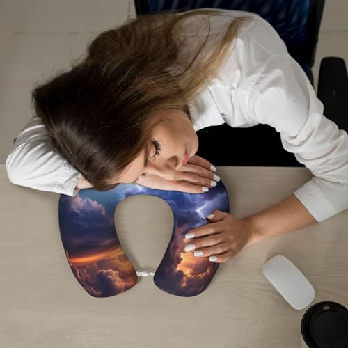Almohada espuma viscoelástica U para viaje 30x25 cm miniatura 7