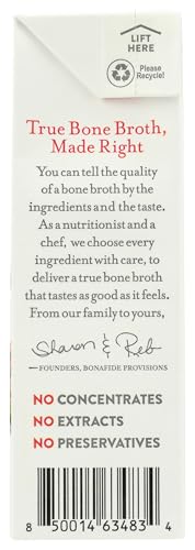 BONAFIDE PROVISIONS Organic No Salt Added Beef Bone Broth, 16.9 OZ - Thumbnail 5