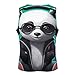 Panda Enjoy Music Men's Workout Tank Top Quick Dry Gym Muscle Tee Bodybuilding Sleeveless T Shirt XL