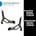 TRQ Front Lower Control Arm with Ball Joint Driver and Passenger Side Compatible with 2007-2010 Audi Q7 2003-2010 Porsche Cayenne 2004-2010 Volkswagen Touareg