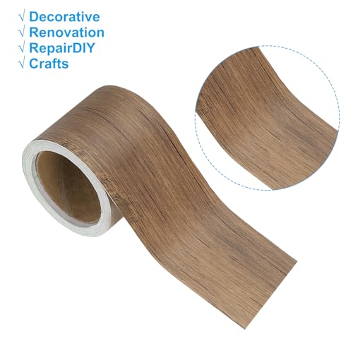 Image of PATIKIL Wood Grain Repair Tape 2in x16ft, Self Adhesive Realistic Textured Repair Tape Patch for Floor Door Table Cabinets Desk, Begonia