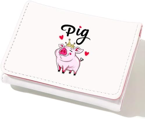Pig Wallet For Teens Girls, Small Slim Thin Mini Compact Women Wa...