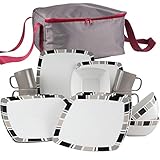 melamin geschirr ikea ✅ LIEFERUMFANG: 1x Tasche 32 x 32 x 17 cm - 4 große Teller Ø 26,5 cm, 4 kleine Teller Ø 21,5 cm 4 Tassen á 250 ml und 4 Schüsseln Ø 15 cm - Gewicht: 3,2 kg