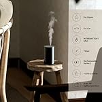 Airversa Waterless Essential Oil Diffuser Starter Kit with 4 x 10mL Hotel Scent Fragrance Oil, Battery Operated Mini Scent Air Machine Portable Diffuser for Home Car Office, AN8 Kit Black - Image 2