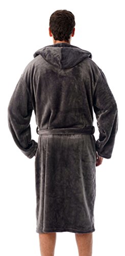 #followme Ultra Soft Velour Robe for Men with Hood4