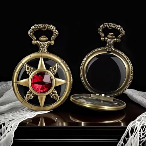 Image of Mini Obsidian Divination Mirror - Pocket Watch Case Design, Suitable for Witchcraft, Meditation, and Divination, Portable Witchcraft Tool