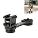 Produktbild PT-3 Triple Cold Schuhhalterung Platte, Mikrofon Led Video Light Extension Bracket Kompatibel mit DJI OSMO Mobile 2 / Zhiyun Smooth 4 / Smooth Q/Feiyu Vimble 2