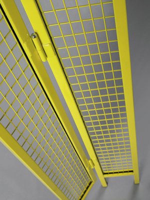 Maschinenschutz Variables-Eckelement BxH 230/230x2 000 mm, Gewicht 19 kg, zinkgelb
