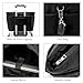 Herald Multi Pocket Tote Bag for Women, Large Puffy Shoulder Purse Handbag with Compartments for Travel,Work,GYM (Black)