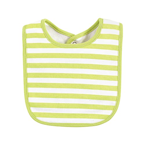 Image of Hudson Baby Unisex Baby Cotton Bibs, Boy Pineapple, One Size