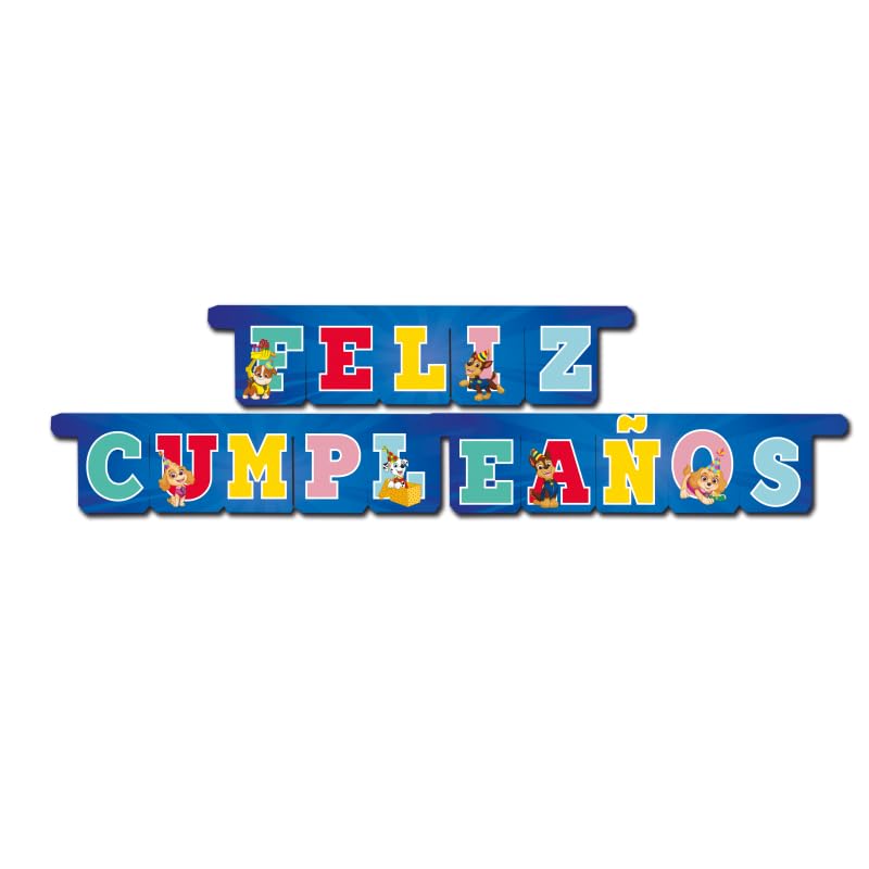 BeenSmile, Guirlanda decoração aniversário patrulha canina, festa feliz, para crianças, celebrações, artigos de festa, 1 unidade