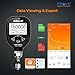 Elitech Full-Range Micron Gauge, Wireless Digital Vacuum Gauge with Adaptor Pressure Tester Meter HVAC, Alarms via APP, Offline Recording, 1/4