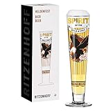 Ritzenhoff 1018248 Bier-Glas 330 ml – Serie Heldenfest, Motiv Nr. 7 – USA – rund und mehrfarbig – Made in Germany
