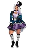 Women's Plus Size Delightful Mad Hatter Costume 5X