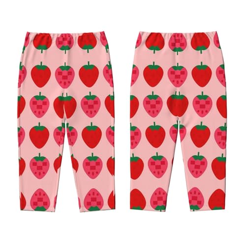 Pajama Pants Pajama Bottoms with Elastic Waistband Sleepwear Lounge Pants, Cartoon Fruit Strawberry3